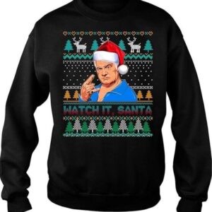 Watch It Santa Paulie Sopranos Ugly Christmas Sweatshirt