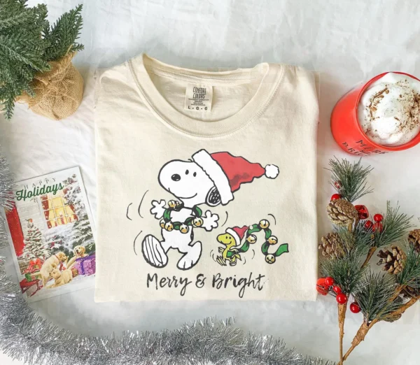 Snoopy Cute Christmas Dog Lover Gift, Dog Christmas Crewneck