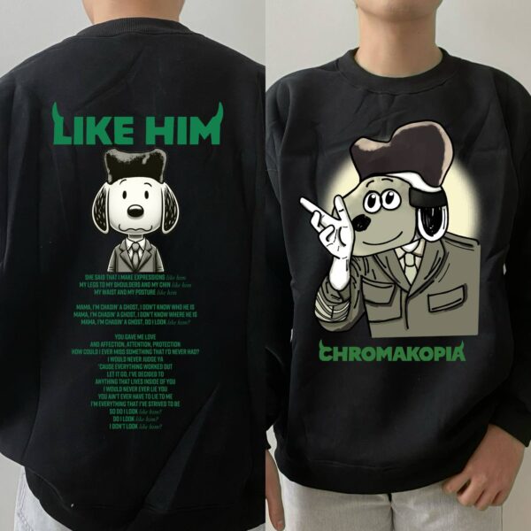 Snoopy Tyler The Creator Chrokomapia Album and Charlie Brown Christmas Sweatshirt