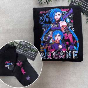 JinX Arcane Shirt, Arcane 2 League of Legend Sleeve Sweater