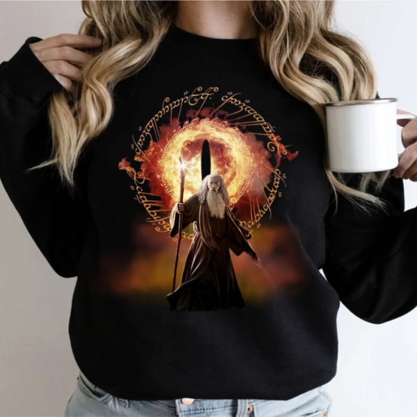 LOTR Gandalf x Sauron Fire The Fellowship Of The Ring Vintage Shirt