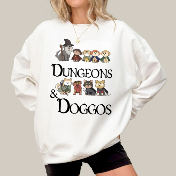 LOTR Dog Lover Dungeons and Dragons Shirt, Lord of The Rings Middle Earth The Fellowship Of The Ring Vintage Shirt