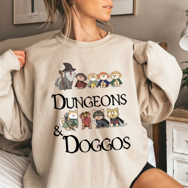 LOTR Dog Lover Dungeons and Dragons Shirt, Lord of The Rings Middle Earth The Fellowship Of The Ring Vintage Shirt