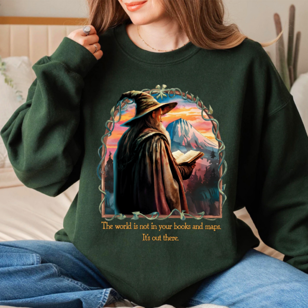 LOTR Quotes Gandalf The World Is Not In Your Books And Maps Vintage Shirt