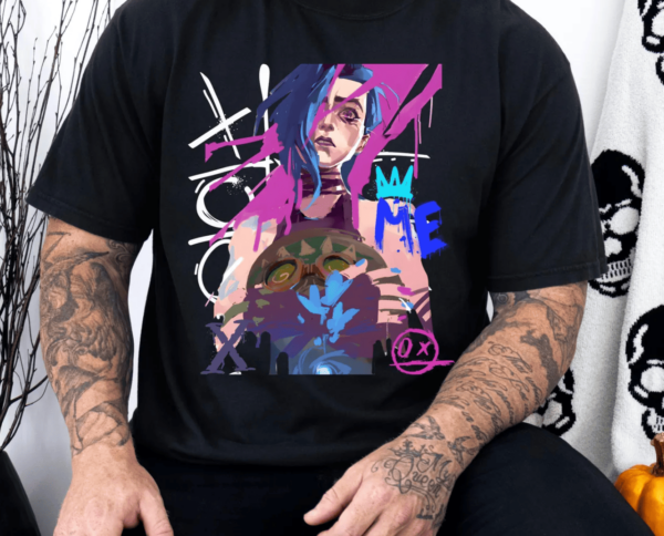 Jinx World Shirt, Arcane Inspired Art Tee Сhampions Shirt, Unisex Arcane  TShirt Gifts for Fan