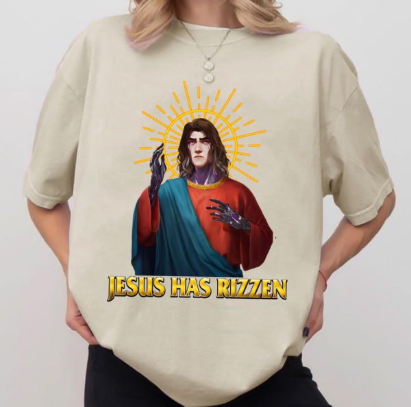 Jesus Has Rizzen T-shirt, Viktor Arcane Shirt, Gamer Shirt, League of Legends Gift, LOL Shirt, Arcane Merch