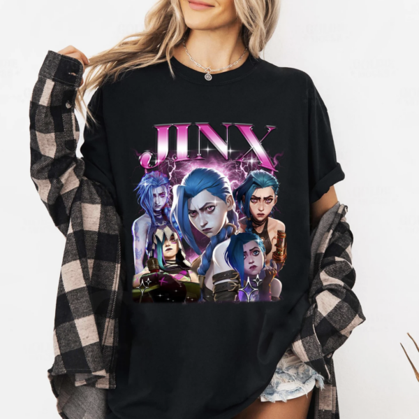 Jinx Arcane Shirt, League of Legends Anime lol Shirt