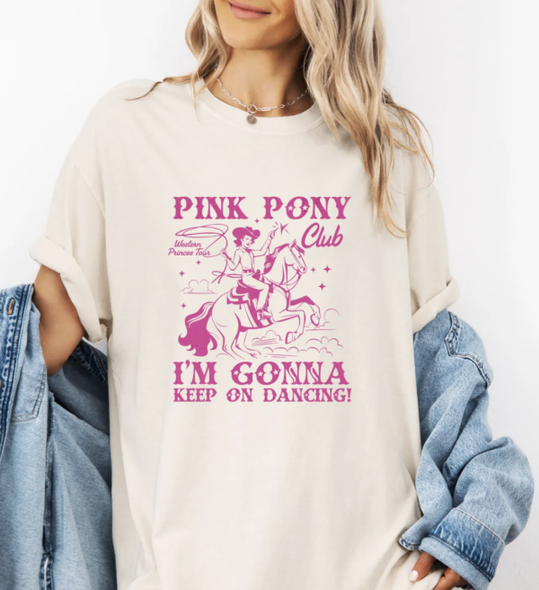 Pink Pony Club Shirt, Chappell Roan Tee, Sapphic Lesbian Pride Music Shirt, Western Princess Tour Shirt, Keep On Dancing Pride Tee, WLW Club