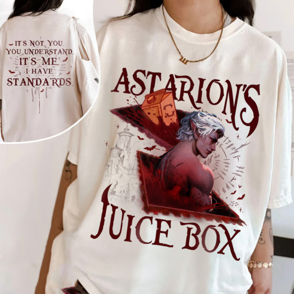 Funny Astarion Game Fan Shirt, Astarion Bg3 Shirts, Astarion’s Juice Box Bg3 TShirt,Girl Dinner Shirt,High Elf Gaming Apparel