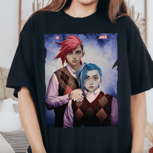 Arcane Shirt, LOL Shirt, Jinx Vi Viktor Caitlyn Tee, Arcane Movie Shirt