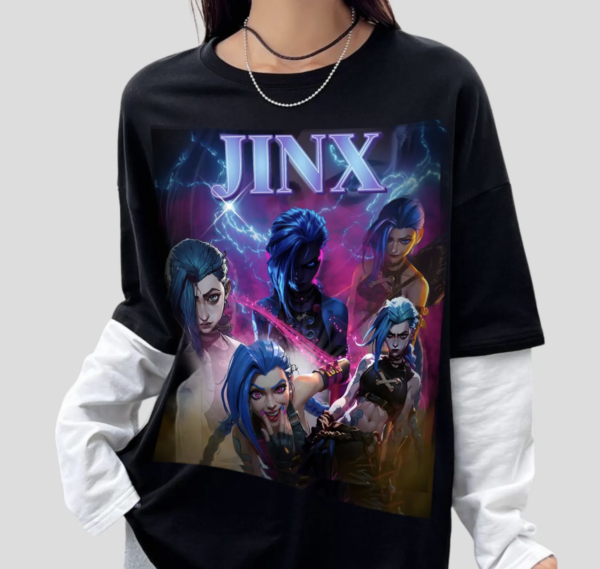 Arcane Shirt, Jinx LOL Shirt, League of Legends Merch, Arcane Fan shIRT