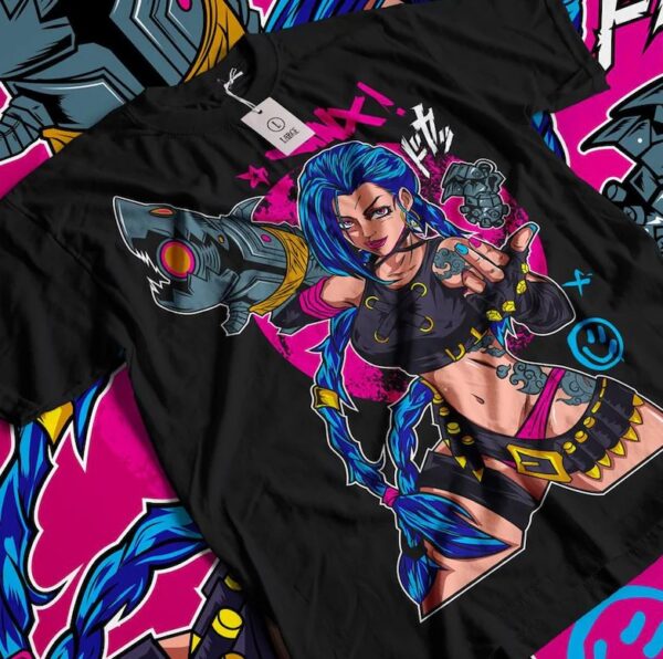 Jinx Arcane League of Legends Art Shirt