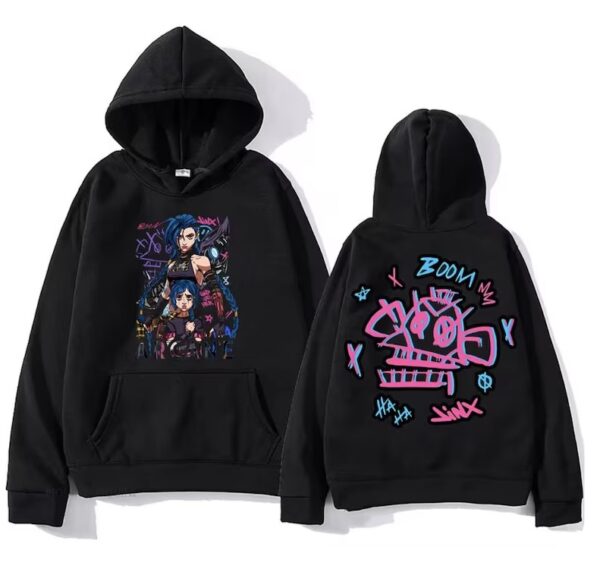 Arcane Jinx 2 Sides Hoodie Graphic