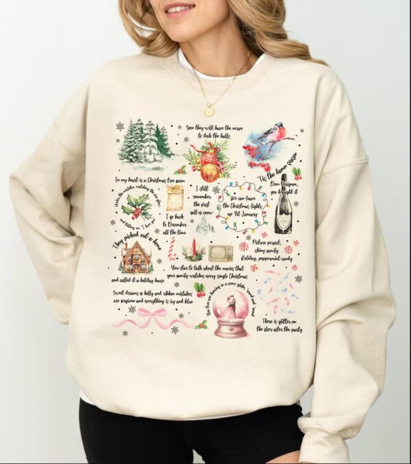 Taylor Swift Christmas Song Lyrics Swiftmas Sweatshirt