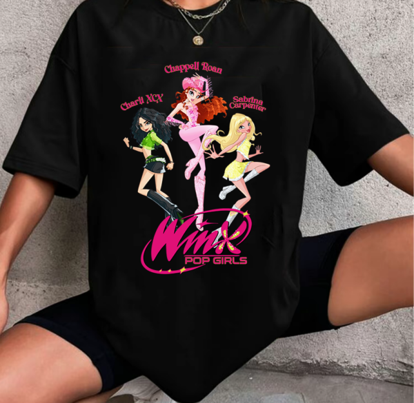 Chappell Roan WinX Pop Girl, Charli Sabrina Gift for Lesbians, Midwest Princess Shirt