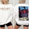 Arcane 2 Sides Shirt, Arcane League of Legends Sweatshirt