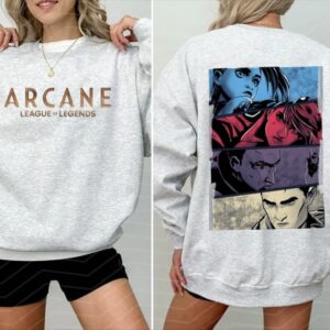 Arcane 2 Sides Shirt, Arcane League of Legends Sweatshirt