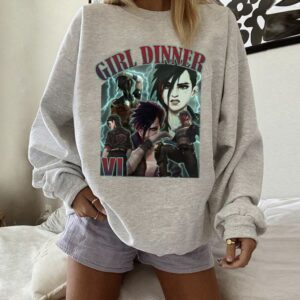 Girl Dinner Vi Tee, League of Legends LoL Shirt, Arcane Shirt