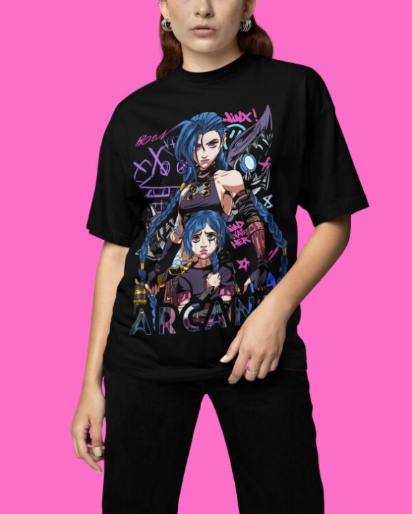 Vintage Jinx Arcane League of Legends Art Shirt