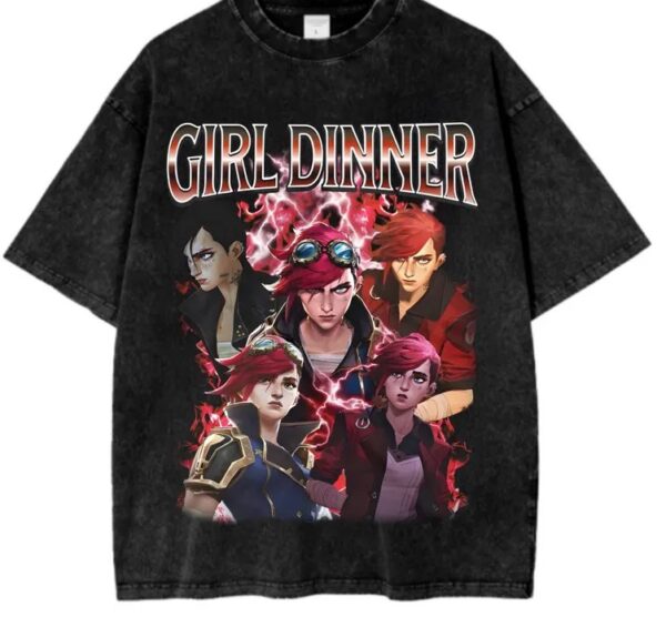 Vi Arcane League of Legends Girl Dinner Shirt