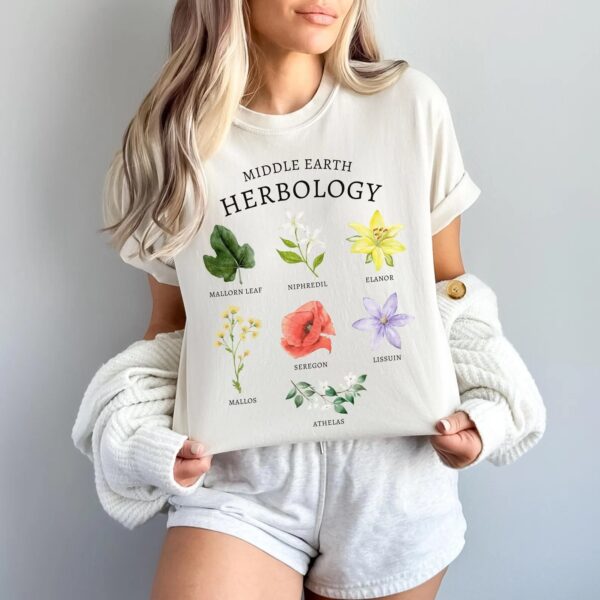 LOTR Middle Earth Herbology Retro Shirt, Lord of The Rings The Fellowship Of The Ring Vintage Shirt