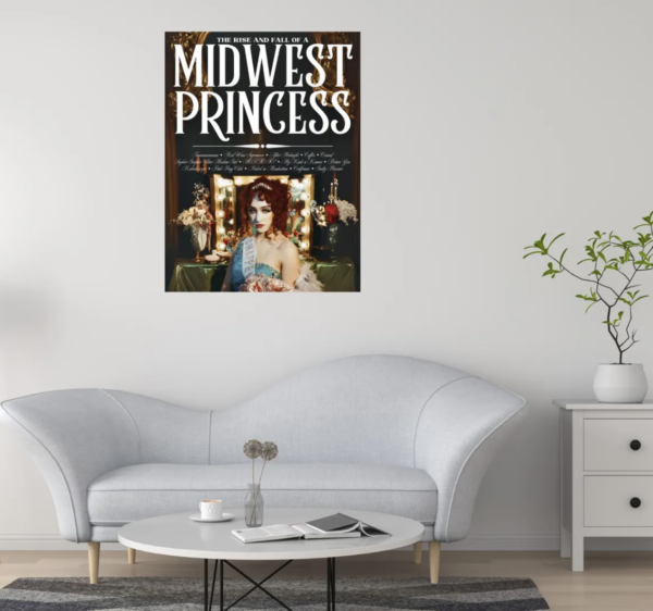 Chappell Roan The Rise and Fall of a Midwest Princess Album Poster, Pop Music Wall Art Decor