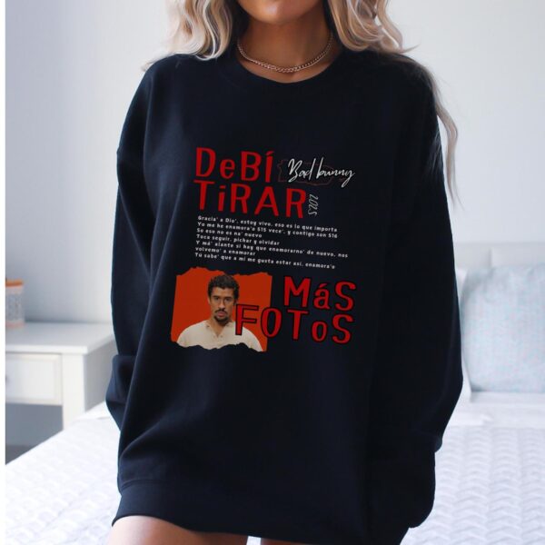 Bad Bunny Debi Tirar Mas Fotos Vintage Shirt, Hip Hop DTMF Album Rapper Retro Sweatshirt