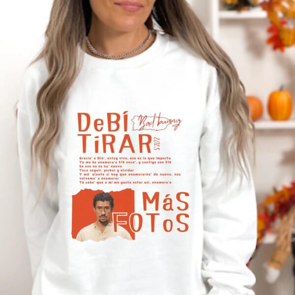 Bad Bunny Debi Tirar Mas Fotos Vintage Shirt, Hip Hop DTMF Album Rapper Retro Sweatshirt