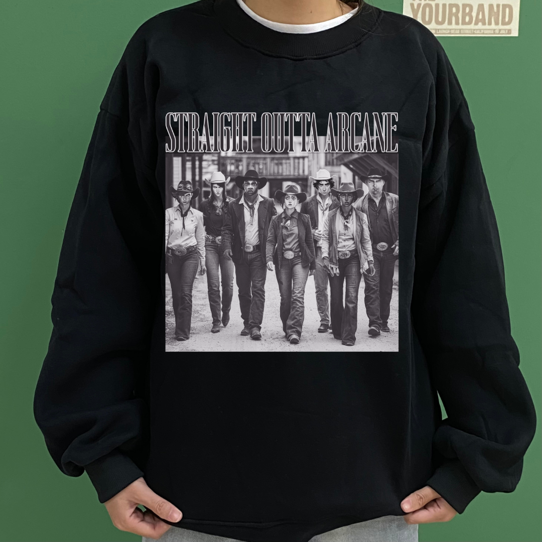 Straight Outta Arcane T-Shirt, Characters Arcane Tee, League of Legends Movie Fan Apparel, LOL Merch Straight Outta Arcane T-Shirt, Characters Arcane Tee, League of Legends Movie Fan Apparel, LOL Merch