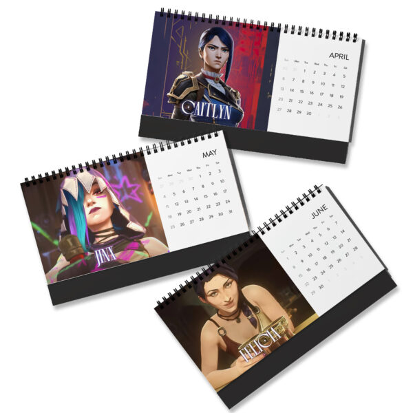 2025 GirlFriends Arcane Desktop Calendar, Arcane 2 Merch, League of Legends Calender