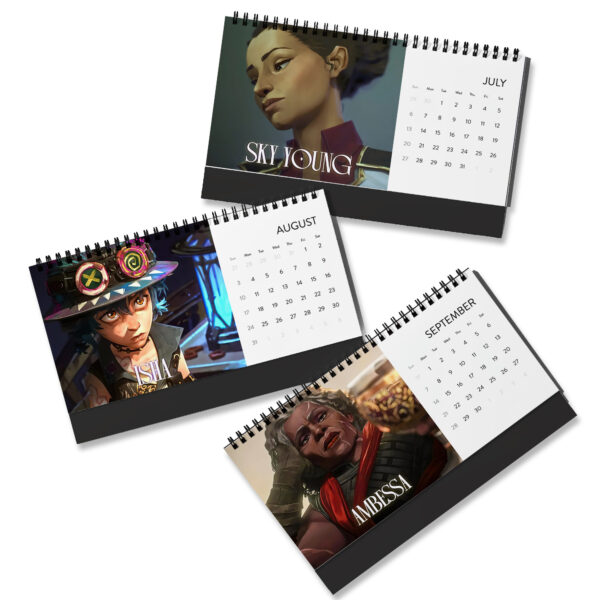 2025 GirlFriends Arcane Desktop Calendar, Arcane 2 Merch, League of Legends Calender