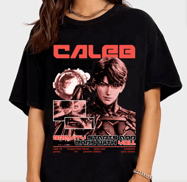 Gravity Caleb Love And Deepspace T-Shirt, Vintage Caleb Otome Game Merch