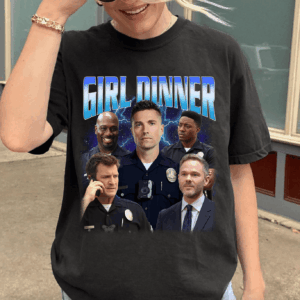 Girl Dinner Tim Bradford Nolan Retro Tshirt, The Rookie Tv Show Shirt, Gift for Fans, The Rookie Merch