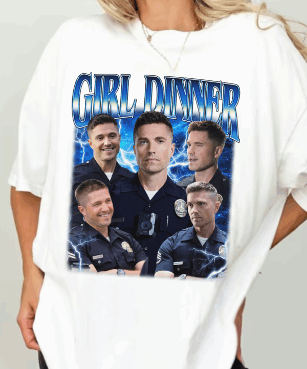 Girl Dinner Tim Bradford T-Shirt, The Rookie Tv Show Shirt, The Rookie Merch