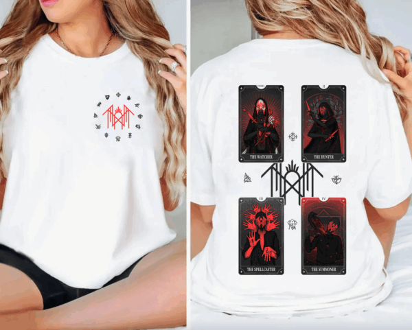 Sleep Token 2 Sides Tarot Card Shirt, Rock Band Sleep Token Merch