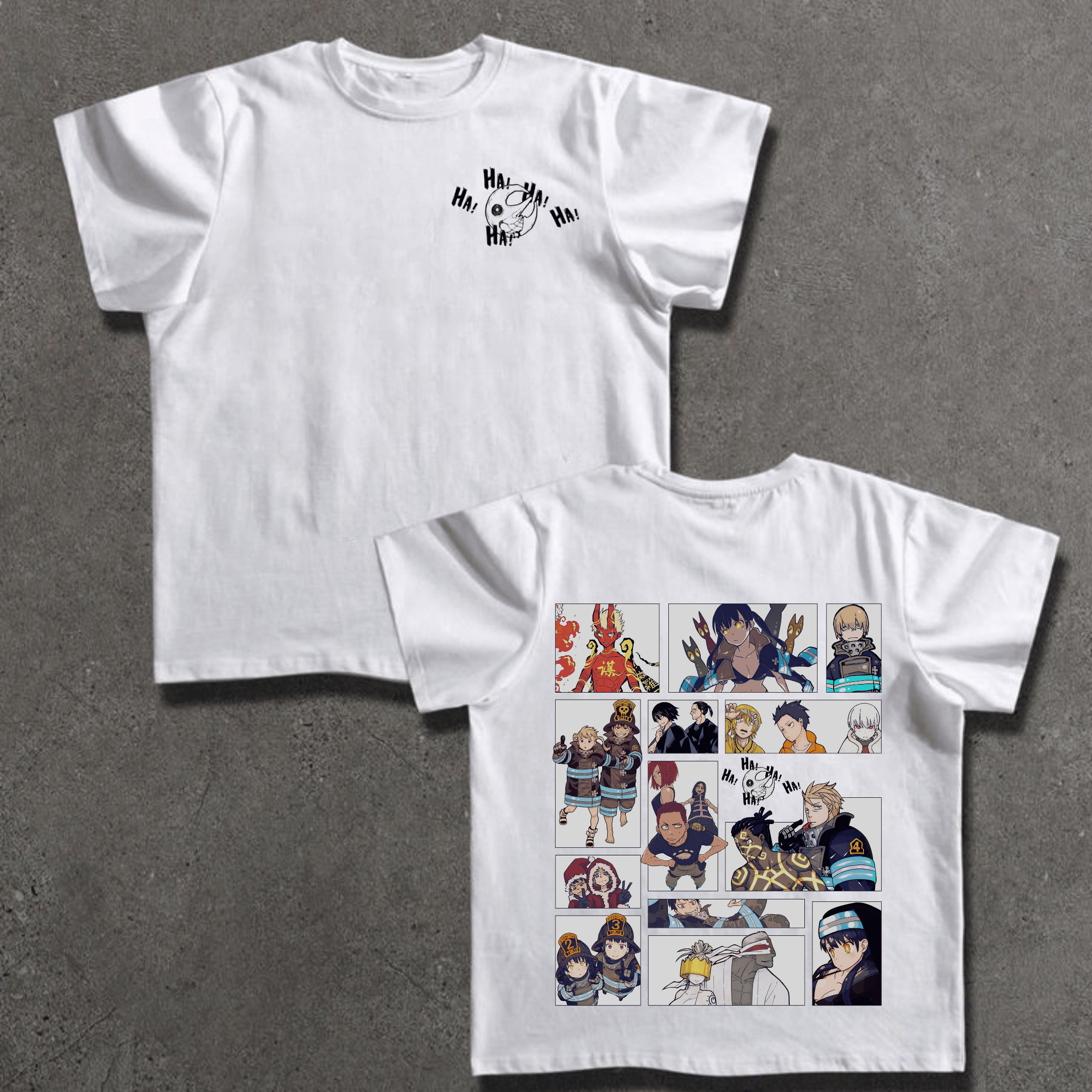 (2 sides) FIRE FORCE | Drawing Manga Colored Shirt