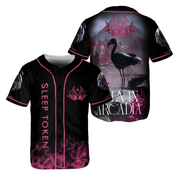 Sleep Token Flamigo Even in Arcadia Jersey, Rock Band Merch, Sleep Token Merch