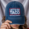Trump Let’s Go Taco Embroidered Washed Hat