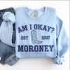 Am I Okay Megan Maroney Embroidered Sweatshirt
