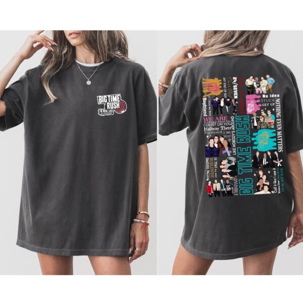 Retro Big Time Rush Text Tour 2 Sides Shirt,Big Time Rush Tour 2025 Shirt