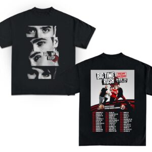 2025 Big Time Rush Faces Tour 2 Sides Shirt