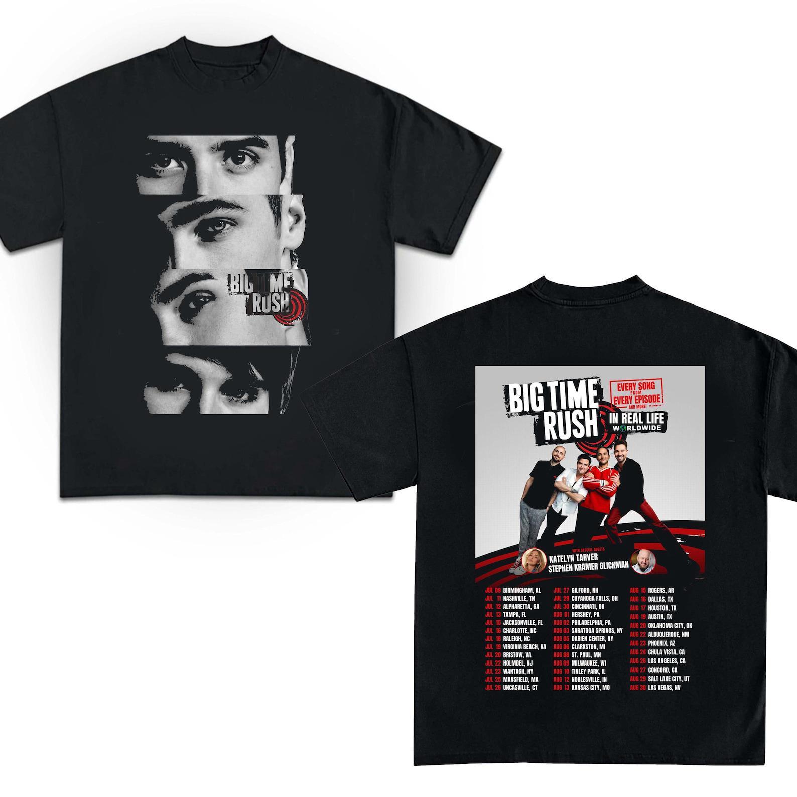 2025 Big Time Rush Faces Tour 2 Sides Shirt 2025 Big Time Rush Faces Tour 2 Sides Shirt