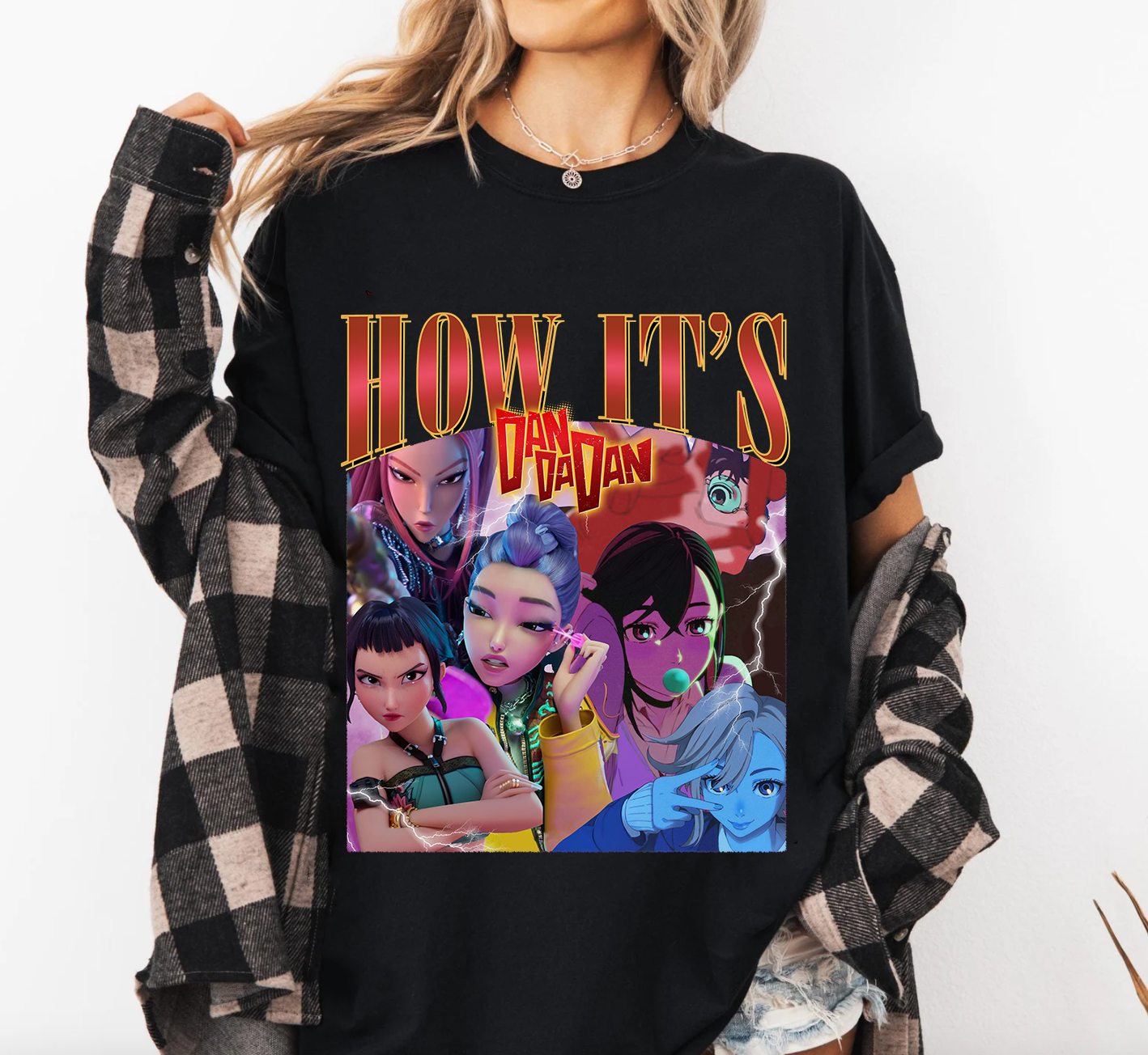 Kpop Demon Hunters x Dandadan Shirt Kpop Demon Hunters x Dandadan Shirt