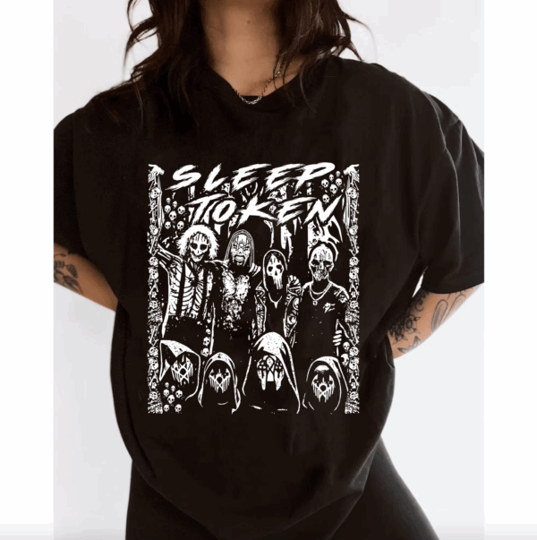 Sleep Token Skeleton Gothic Shirt, Sleep Token Even in Arcadia Tour 2025 Shirt, Rock Band Concert Tour Merch