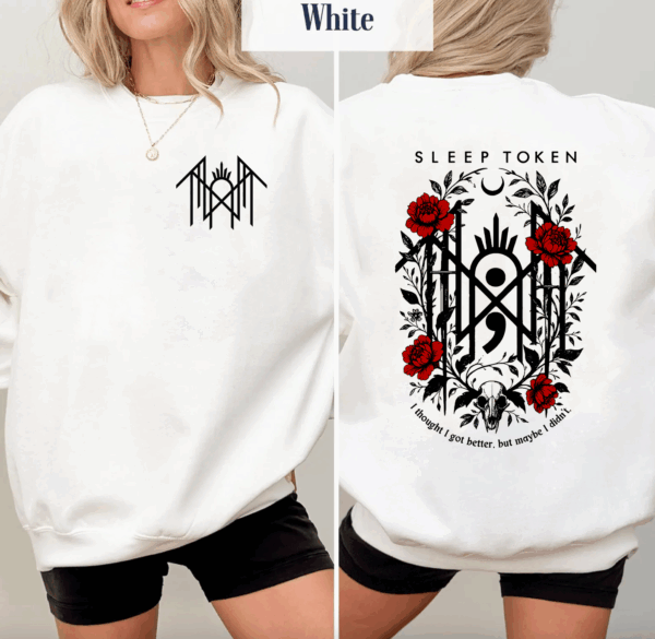 Sleep Token I Thought I Got Better Shirt, Red Flowers Shirt, Rock Band Merch