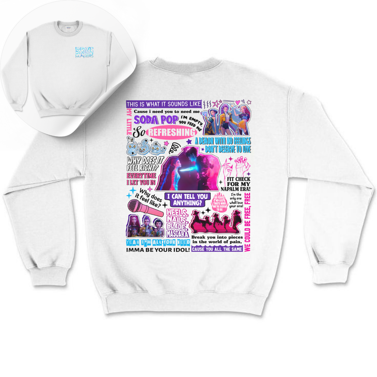 Lyrics 2 Sides Kpop Demon Hunters Shirt Lyrics 2 Sides Kpop Demon Hunters Shirt