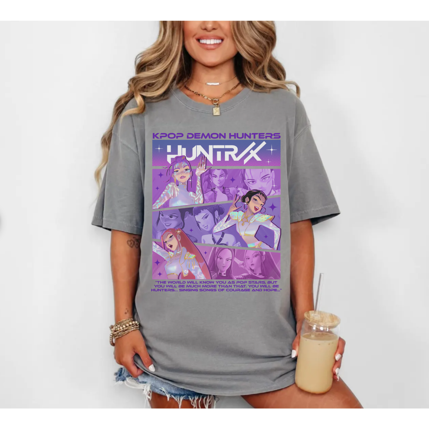 My Kpop Demon Hunters Comic Style Shirt My Kpop Demon Hunters Comic Style Shirt