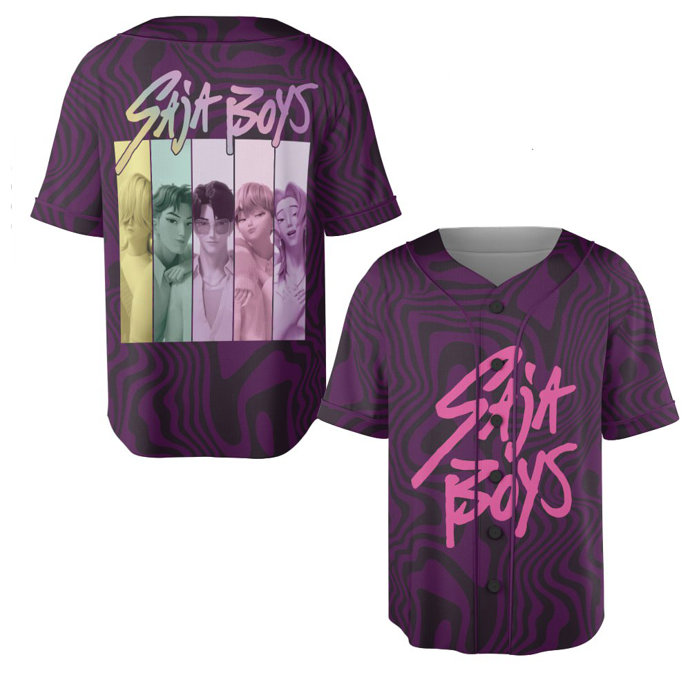 Saja Boys Merch, Kpop Demon Hunters Baseball Jersey, Jinu Mystery Abs Romance Merch Saja Boys Merch, Kpop Demon Hunters Baseball Jersey, Jinu Mystery Abs Romance Merch