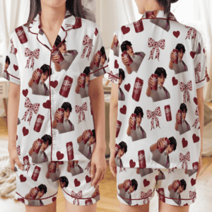 Jinu Dr Pepper Pajamas Set, Kpop Demon Hunters Short / LONG Sleeve Top