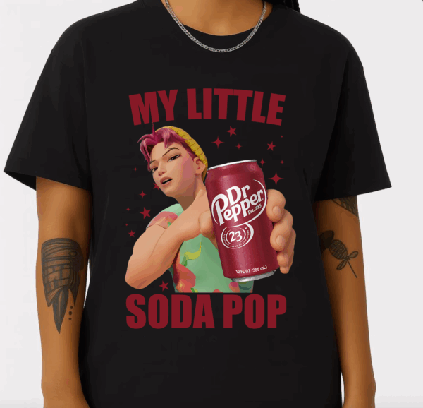 Abby Abs Dr Pepper Shirt, My Little Soda Pop Abby Shirt, Saja Boys Shirt, Kpop Demon Hunters Merch